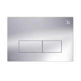 Crosswater MPRO Chrome Dual Flush Plate